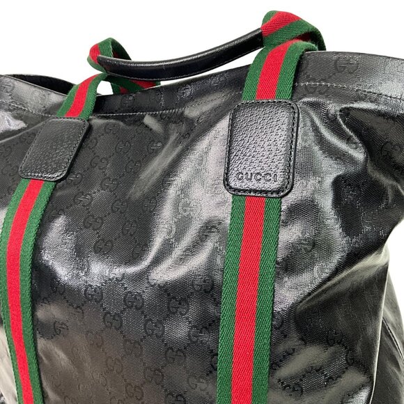 Gucci Women’s GG Crystal Medium Tote Bag in Black Leather - Picture 6 of 16